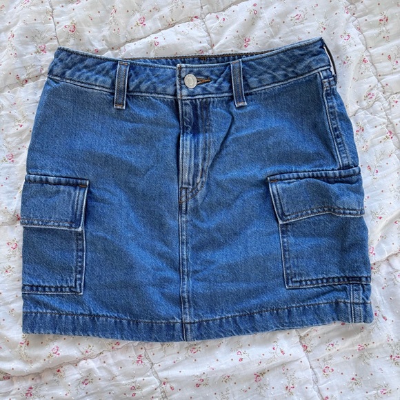 Levi's Dresses & Skirts - Levi's Blue Denim Cargo Mini Skirt